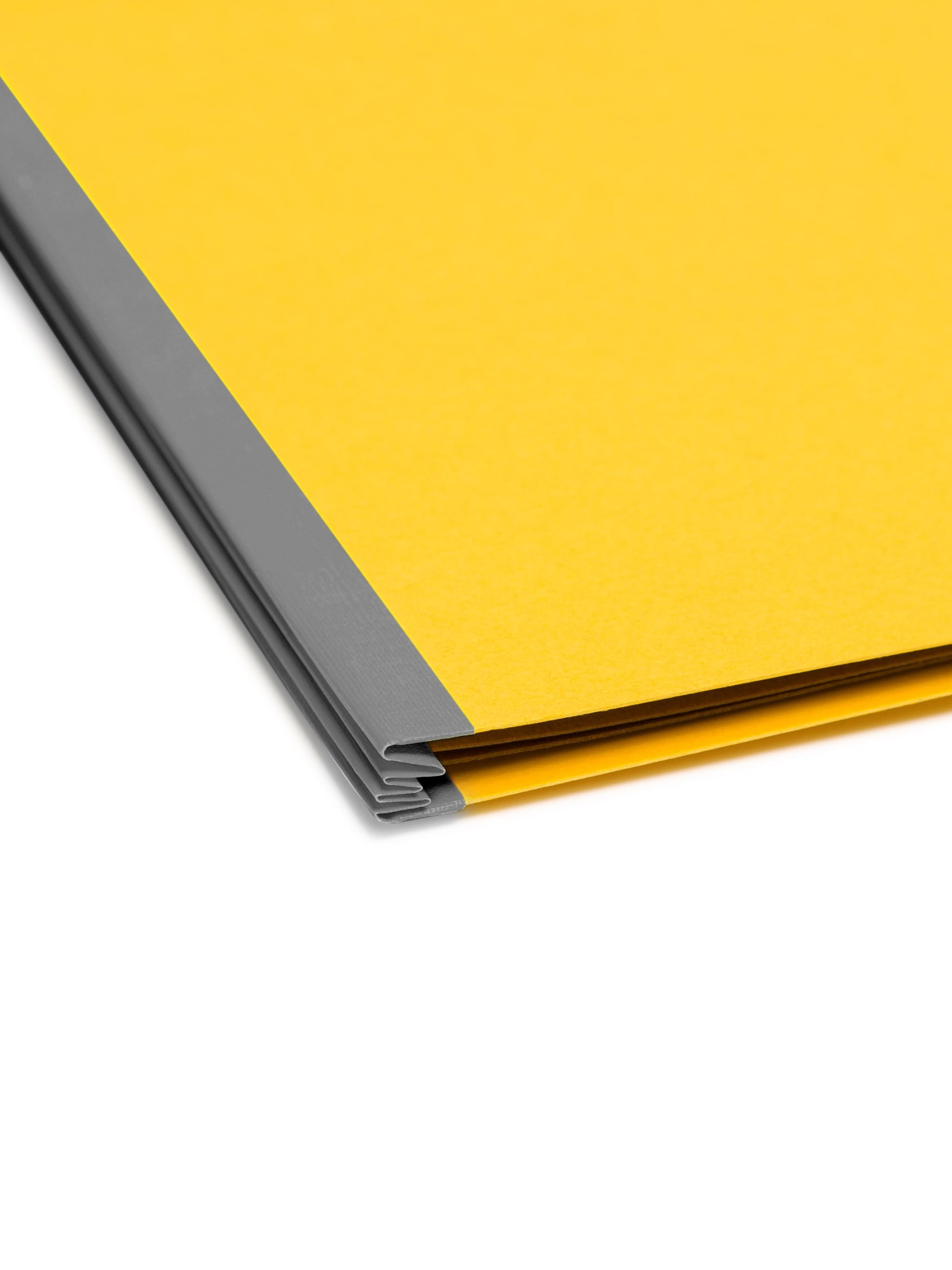 SafeSHIELD® Pressboard Classification File Folders, 1 Divider, 2 inch Expansion, Yellow Color, Legal Size, 