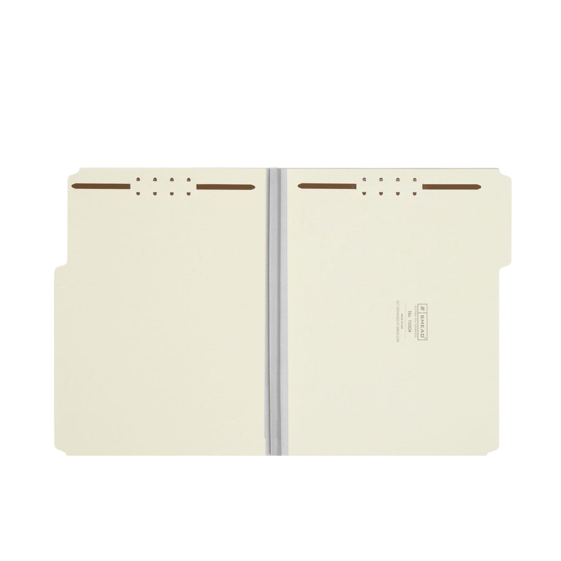 Pressboard Fastener File Folders, 2 inch Expansion, Gray/Green Color, Letter Size, Set of 25, 086486150040