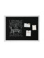 Decor Frame Magnetic Chalkboard, White, Black, 40" x 30", 4 x 3, Black, 40" X 30" Size, Set of 1, 817894029167