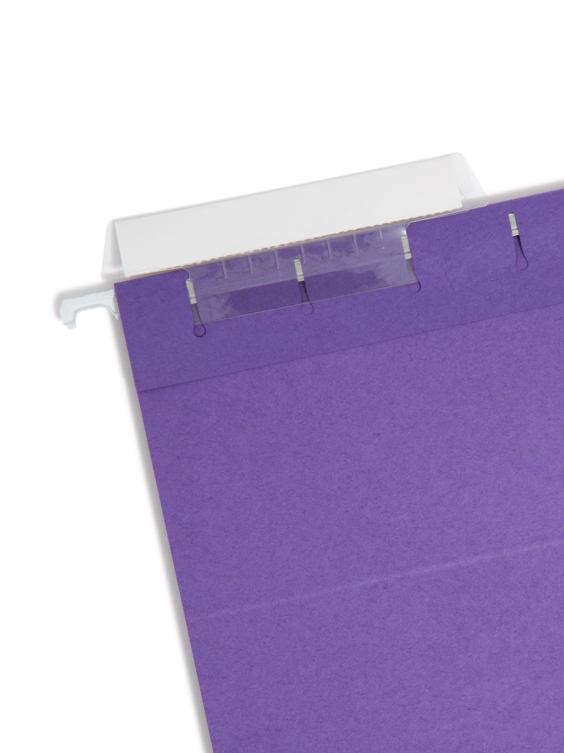 Standard Hanging File Folders with 1/3-Cut Tabs, Purple Color, Letter Size, Set of 25, 086486640237