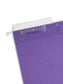 Standard Hanging File Folders with 1/3-Cut Tabs, Purple Color, Letter Size, Set of 25, 086486640237