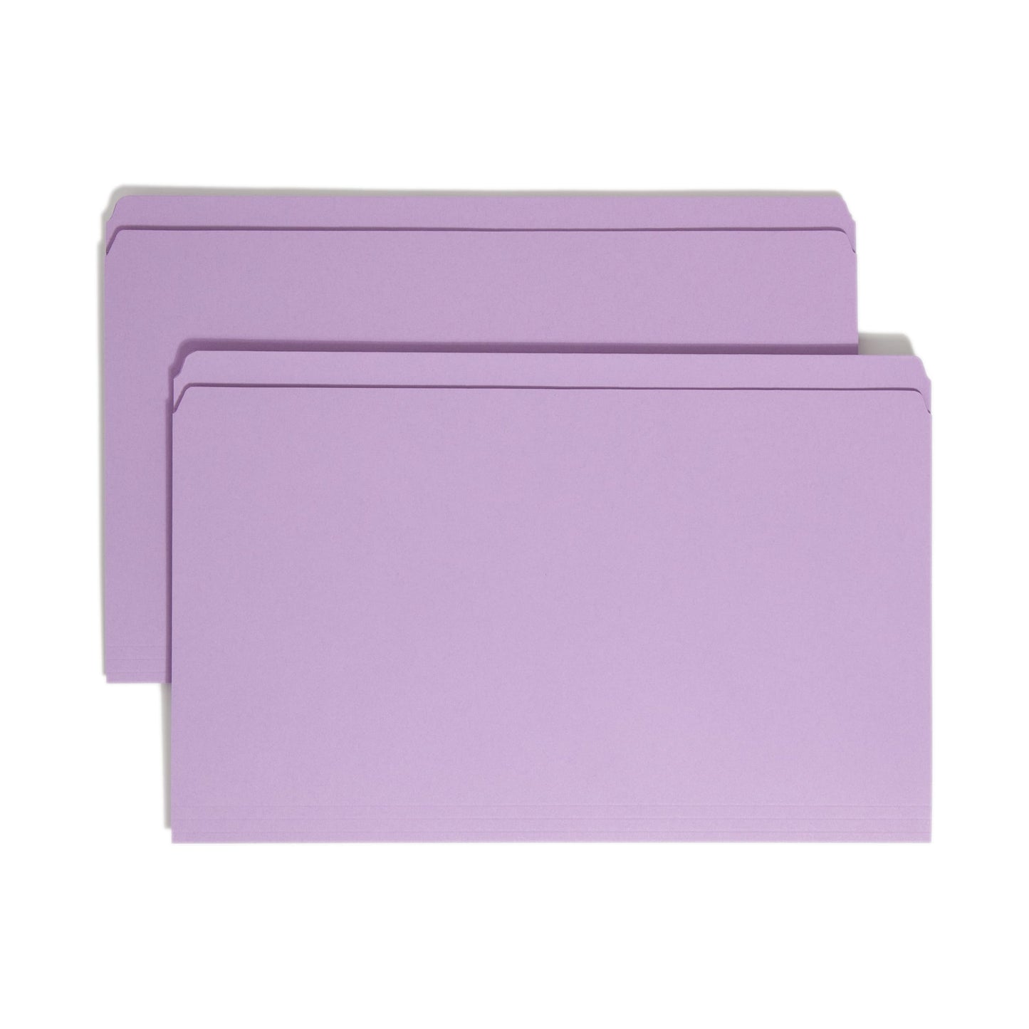 Reinforced Tab File Folders, Straight-Cut Tab, Lavender Color, Legal Size, Set of 100, 086486174107