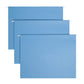 Standard Hanging File Folders with 1/5-Cut Tabs, Blue Color, Letter Size, Set of 25, 086486640602