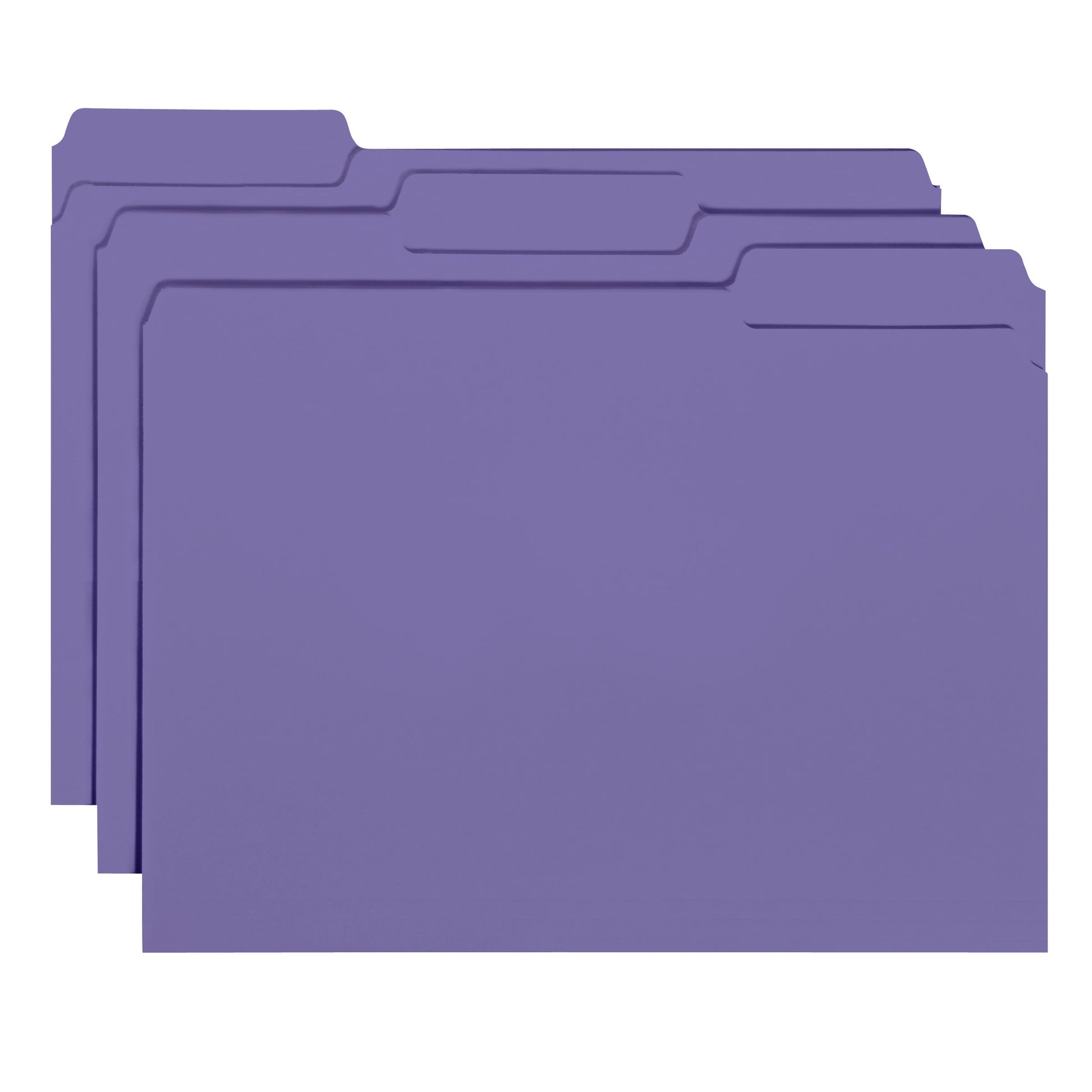 Interior File Folders, Purple Color, Letter Size, Set of 100, 086486102834