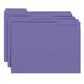 Interior File Folders, Purple Color, Letter Size, Set of 100, 086486102834