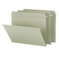 FasTab® Hanging File Folders, Straight-Cut Tab, Moss Green Color, Letter Size, Set of 20, 086486641012