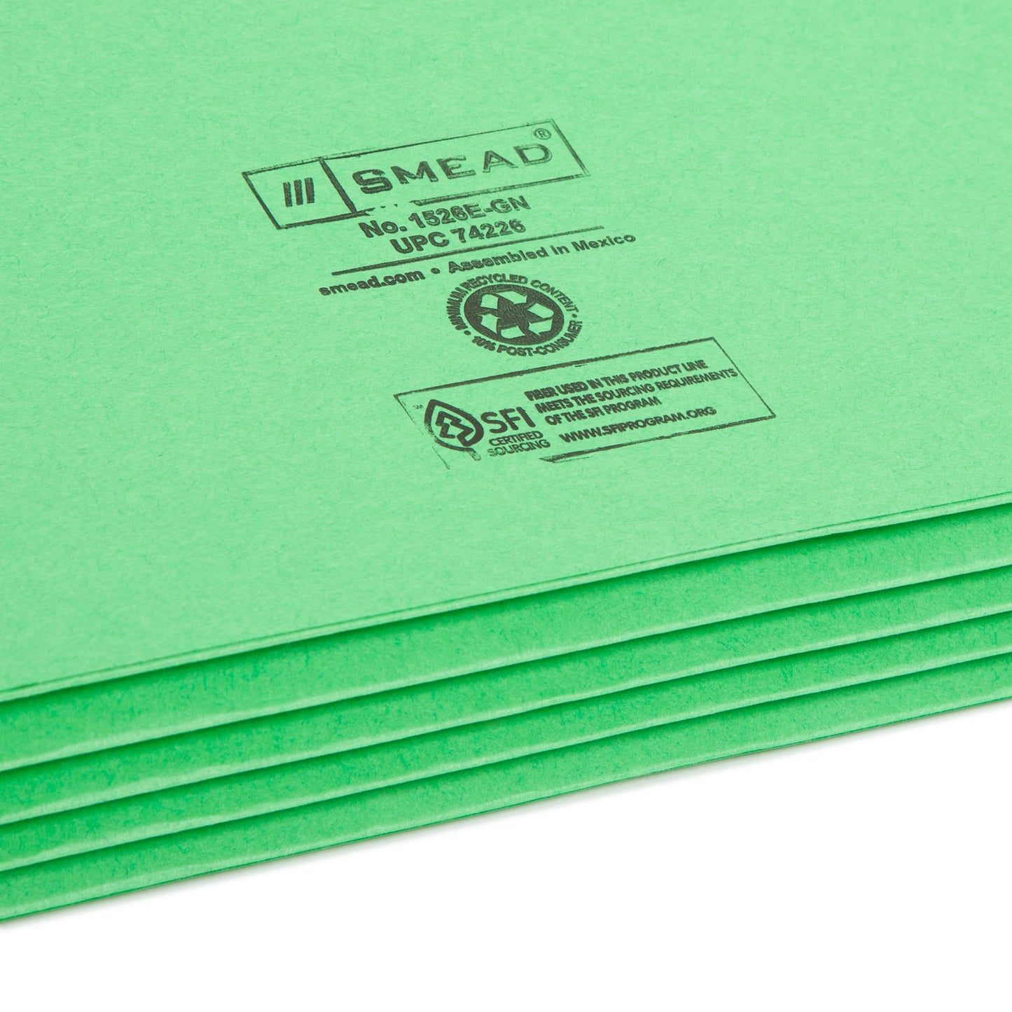 File Pockets, 3-1/2 inch Expansion, Straight-Cut Tab, Green Color, Legal Size, Set of 25, 30086486742260
