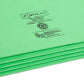 File Pockets, 3-1/2 inch Expansion, Straight-Cut Tab, Green Color, Legal Size, Set of 25, 30086486742260