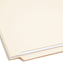 End Tab Fastener Folders with Shelf-Master® Reinforced Tab, Straight-Cut Tab, Two Fasteners, Manila Color, Letter Size, Set of 50, 086486342155