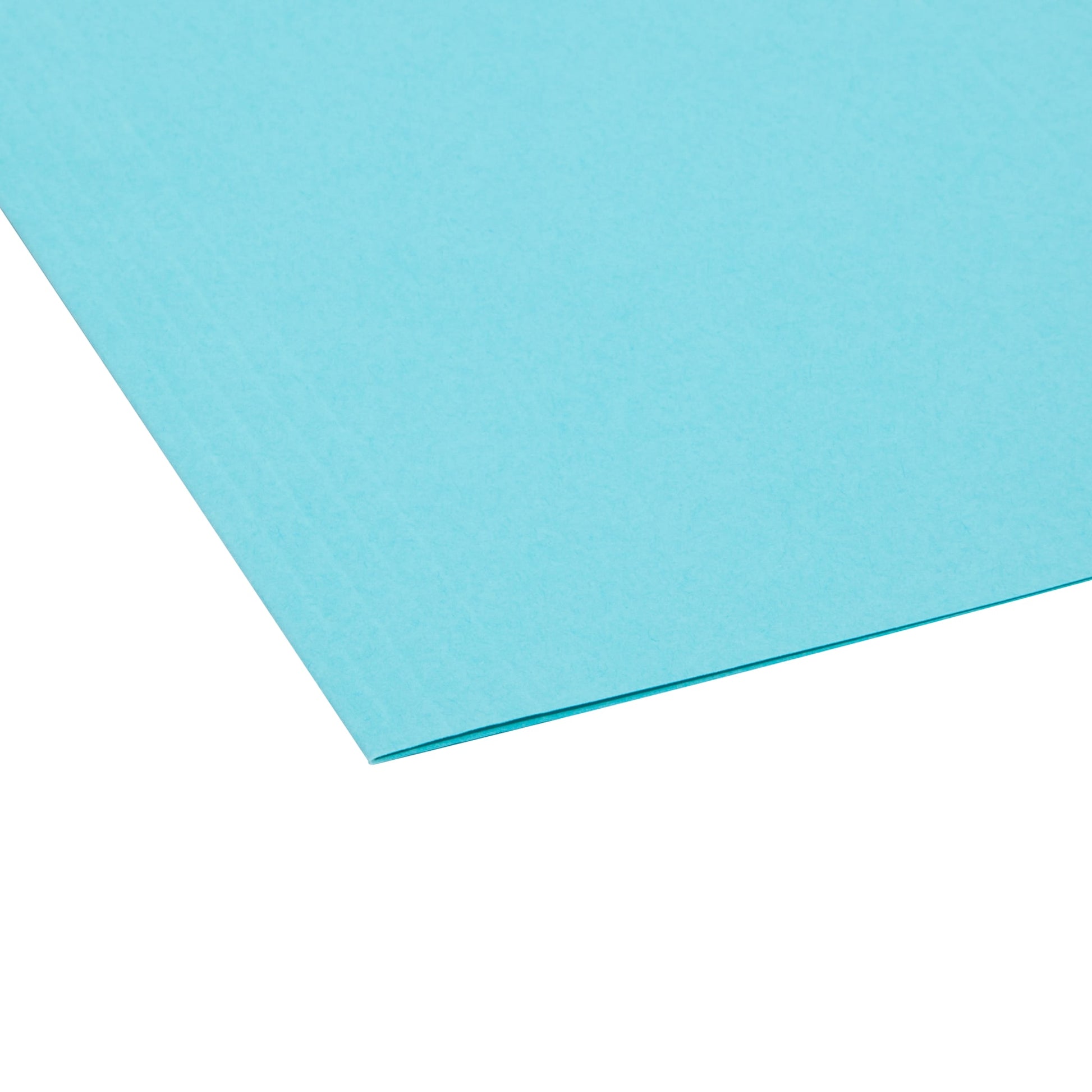 Standard Hanging File Folders with 1/5-Cut Tabs, Aqua Color, Letter Size, Set of 25, 086486640589