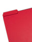 Pressboard File Folder, 1 inch Expansion, 1/3-Cut Tab, Bright Red Color, Letter Size, Set of 25, 086486215381