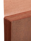 Redrope-Printed Partition Wallets with Elastic Cord, 5-1/4 Inch Expansion, 6 Pocket, 5 Divider, Brown Color, Legal Size, Set of 10, 30086486724754