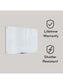 Frameless Glass Non-Magnetic Dry Erase Board, N/A, White, 96" x 47", 8 x 4, White, 96" X 47" Size, Set of 1, 817894027972