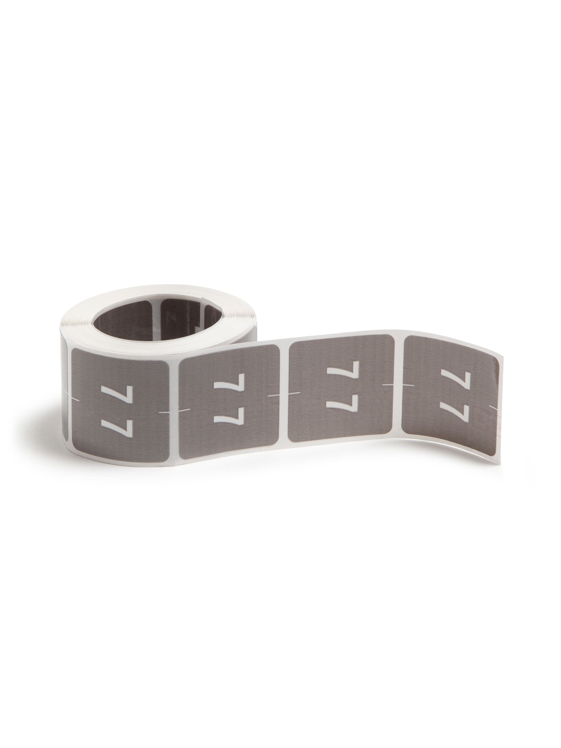 DCC Color-Coded Numeric Labels - Rolls, Gray Color, 1-1/2" X 1-1/2" Size, Set of 250, 086486674270