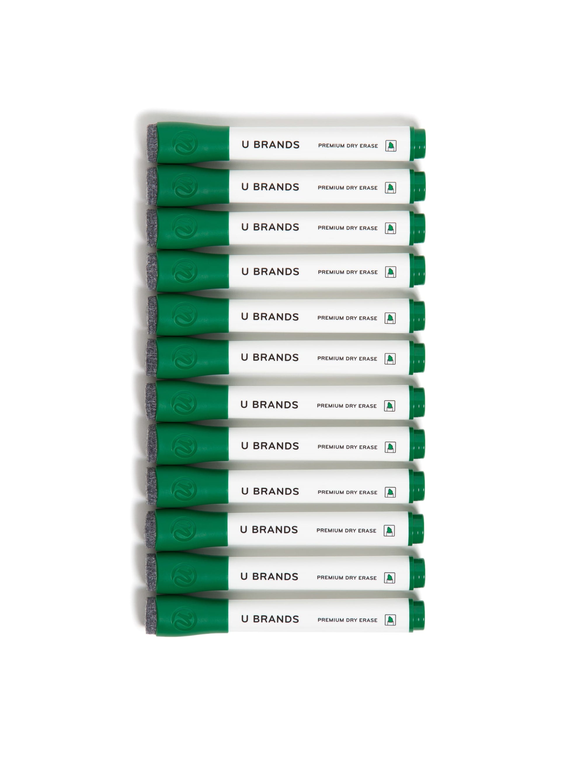 Chisel Tip Dry Erase Markers, Green, Green, Set of 12, 817894029273