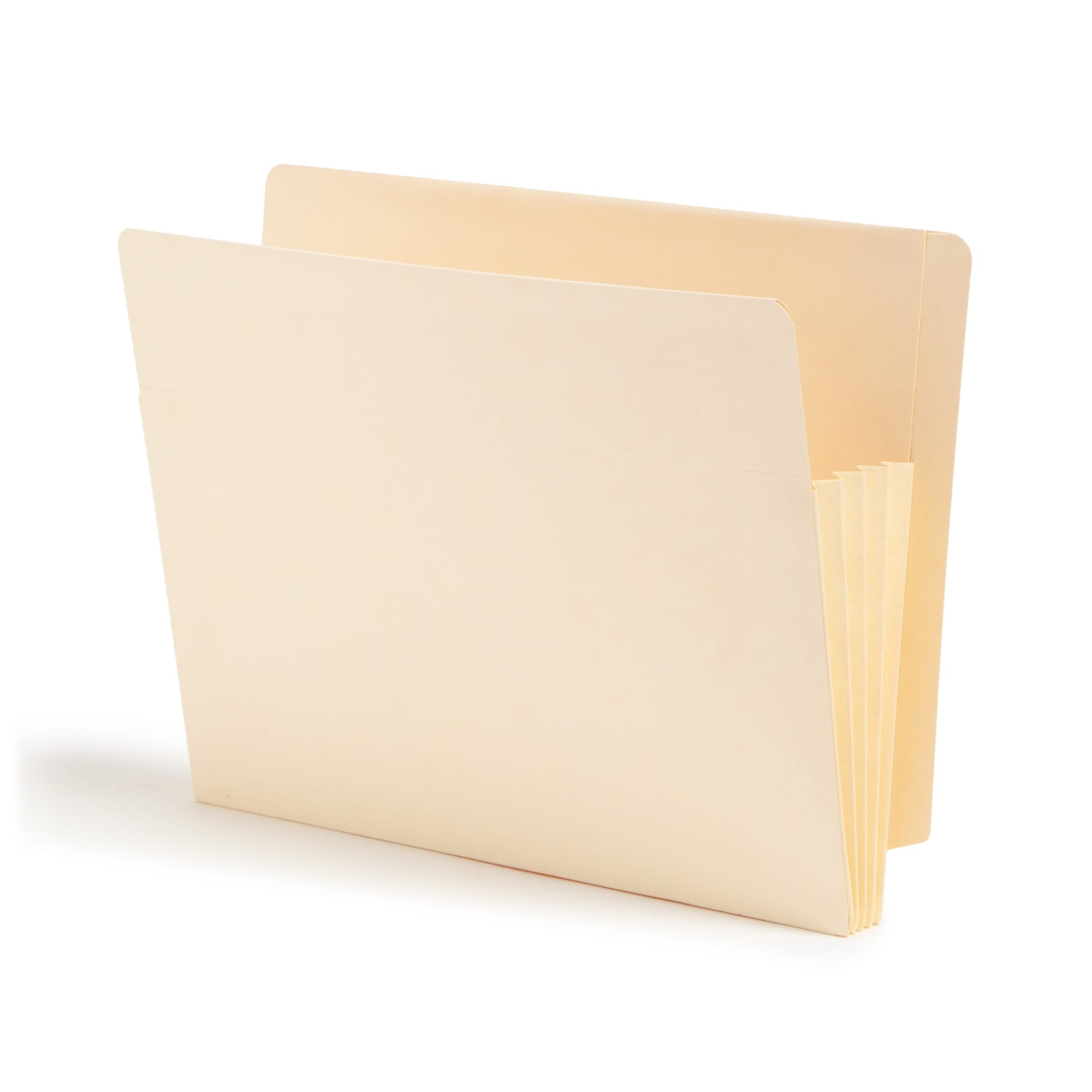 TUFF® Extra-Wide Reinforced End Tab File Pockets, Straight-Cut Tab, 3-1/2 inch Expansion, Manila Color, Letter Size, Set of 10, 30086486751507