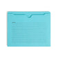 Notes File Jackets, Reinforced Straight-Cut Tab, Assorted Colors Color, Letter Size, Set of 12, 086486756167