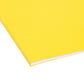 Standard Hanging File Folders with 1/5-Cut Tabs, Yellow Color, Letter Size, Set of 25, 086486640695