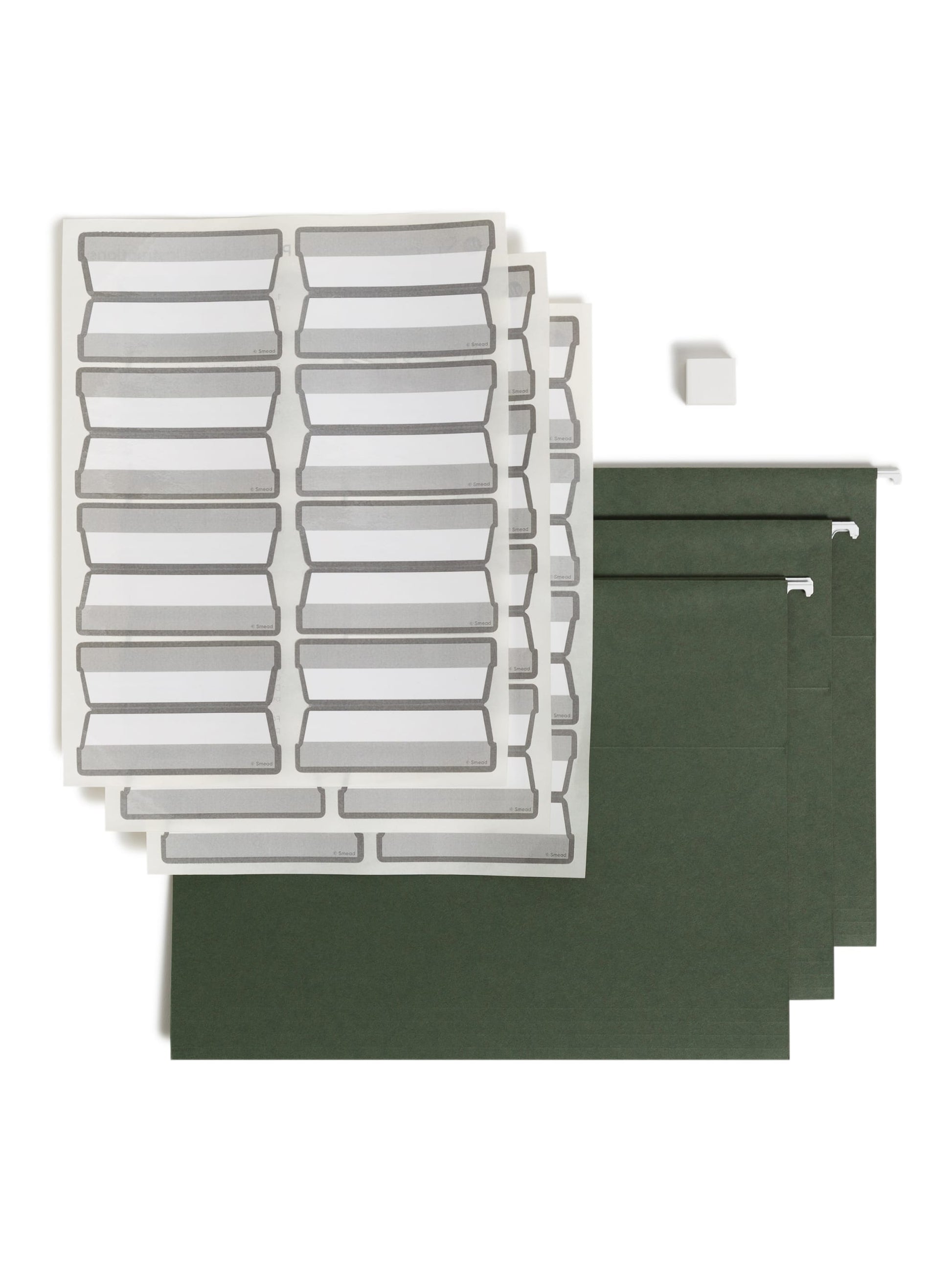 Protab® Filing System Start Kit, Standard Green Color, Letter Size, Set of 20, 086486641951