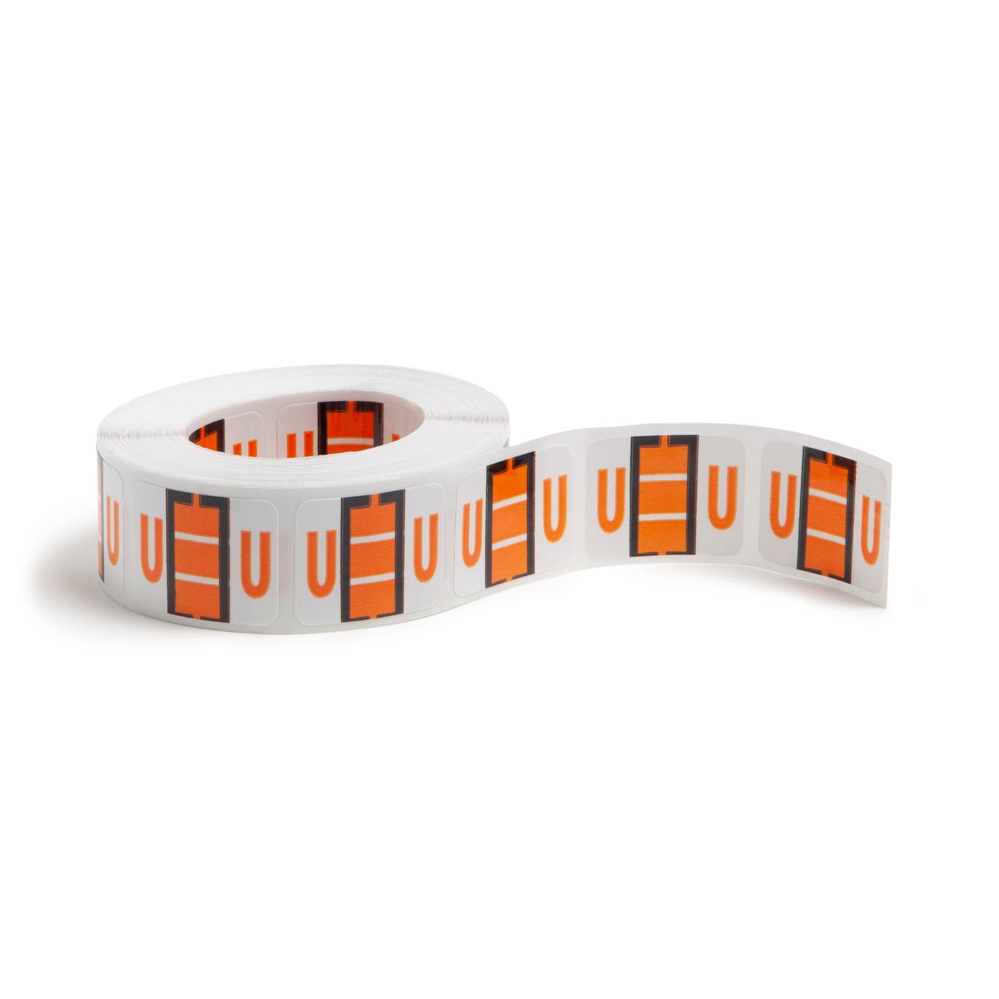 BCCR Bar Style Color-Coded Alphabetic Labels, A-Z Rolls, Light Orange Color, 1-1/4" X 1" Size, Set of 50, 086486670913