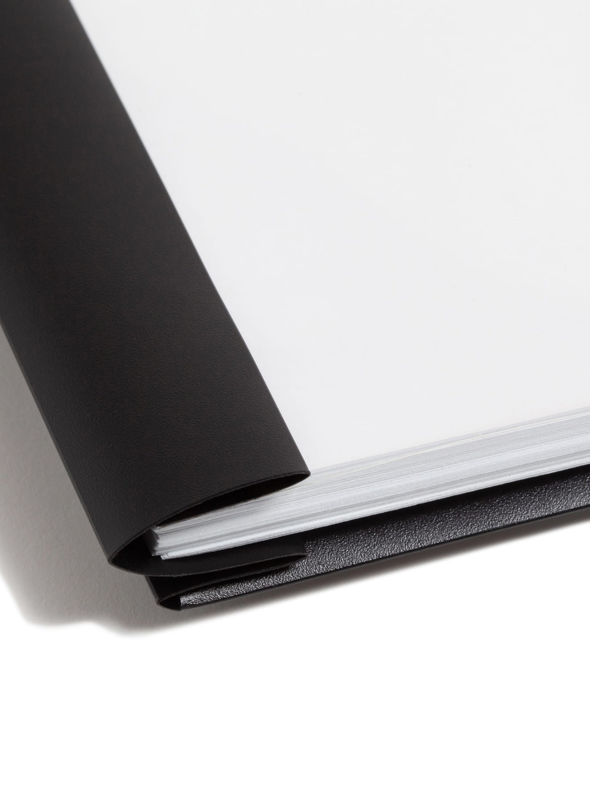 Poly Report Covers with Clear Front, Black Color, Letter Size, Set of 1, 086486860109