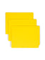 WaterShed® CutLess® End Tab Fastener File Folders, Straight-Cut Tab, Yellow Color, Letter Size, 086486259507