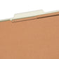 SafeSHIELD® Pressboard Classification File Folders, 3 Dividers, 3 inch Expansion, Gray/Green Color, Legal Size, Set of 10, 30086486190931