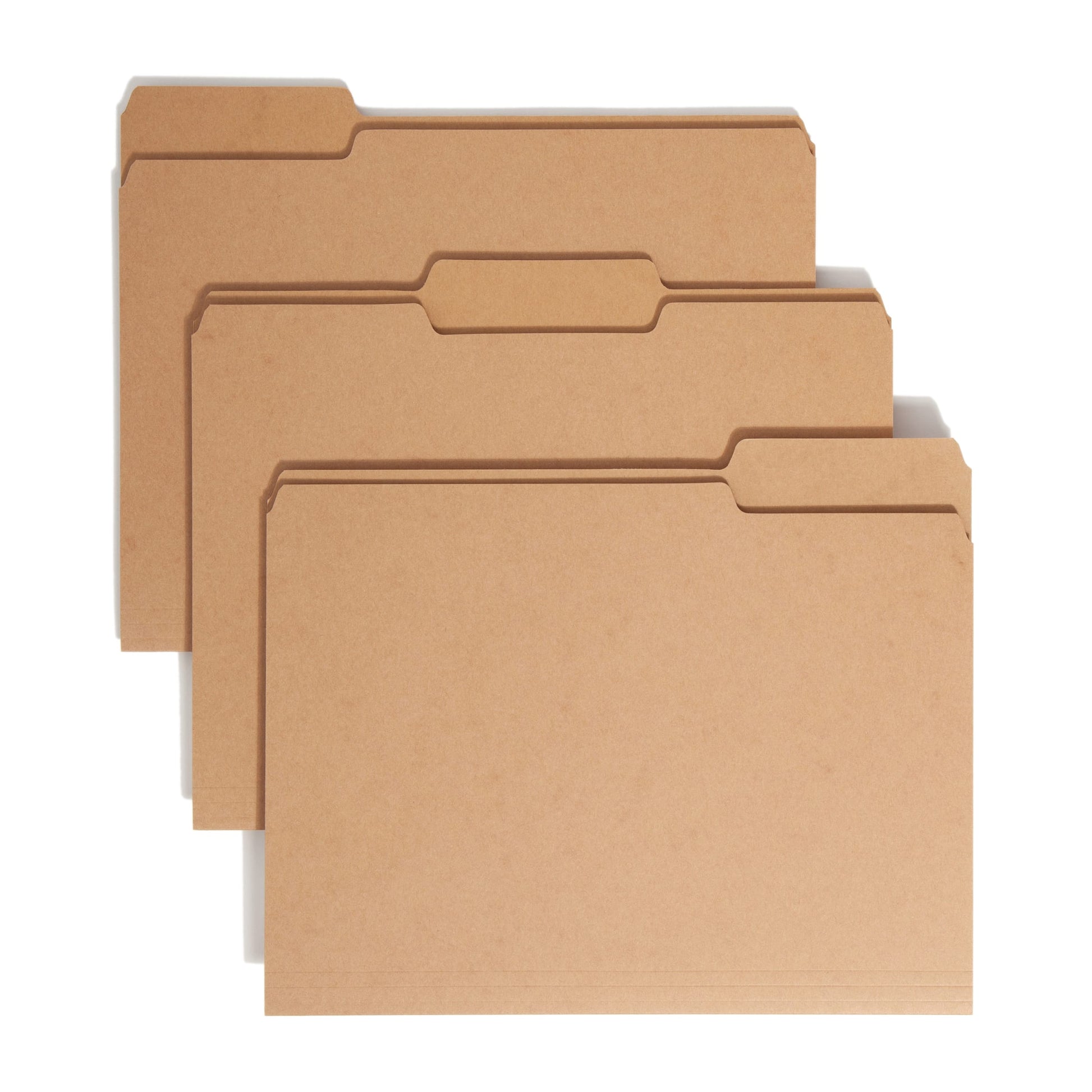 Standard File Folders, 1/3-Cut Tab, Kraft Color, Letter Size, Set of 50, 086486108300