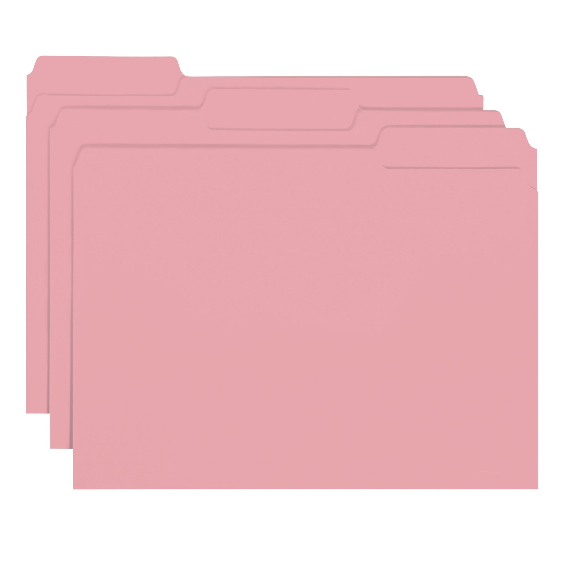 Interior File Folders, Pink Color, Letter Size, Set of 100, 086486102636