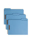 WaterShed®/CutLess® Reinforced Tab Fastener File Folders, Blue Color, Letter Size, 086486120425