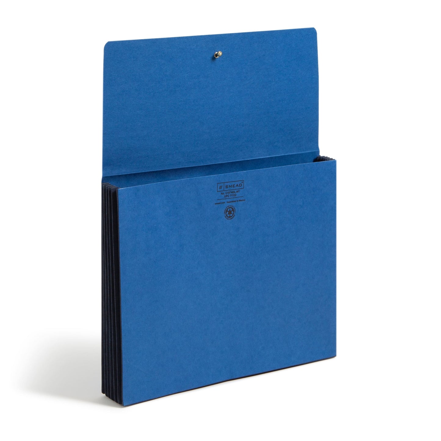 Extra Wide Expanding Wallets with Elastic Cord, 5-1/4 Inch Expansion, Navy Color, Extra Wide Letter Size, Set of 10, 30086486711228