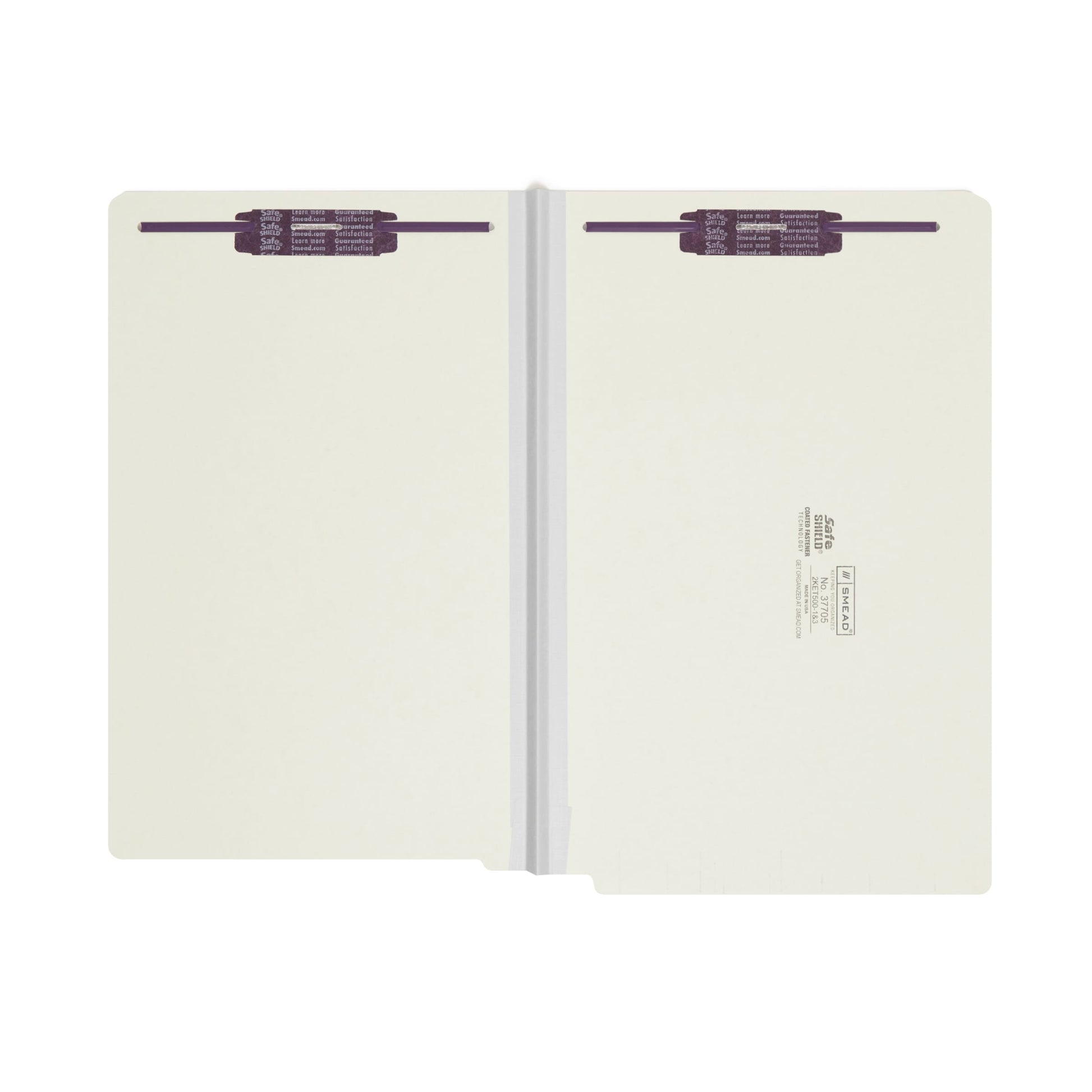 SafeSHIELD®  Pressboard End Tab Fastener File Folders, Straight-Cut Tab, 1 inch Expansion, Gray/Green Color, Legal Size, Set of 25, 086486377058