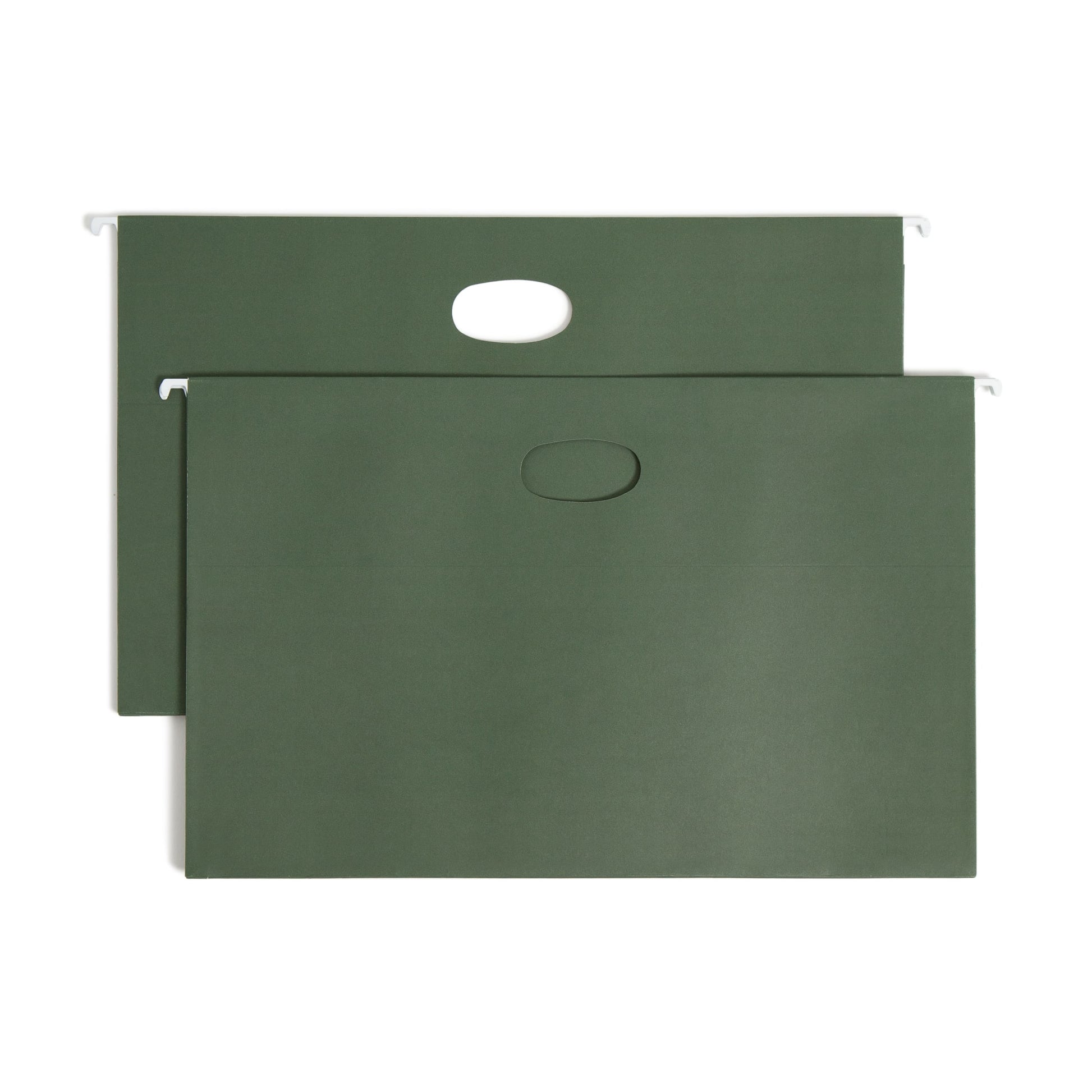 Hanging File Pockets, 3.5" Expansion, Standard Green Color, Legal Size, Set of 10, 086486643207