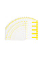 AlphaZ® NCC Color-Coded Name Labels - Sheets, Yellow Color, 3-5/8" X 1-5/32" Size, Set of 1, 086486671613