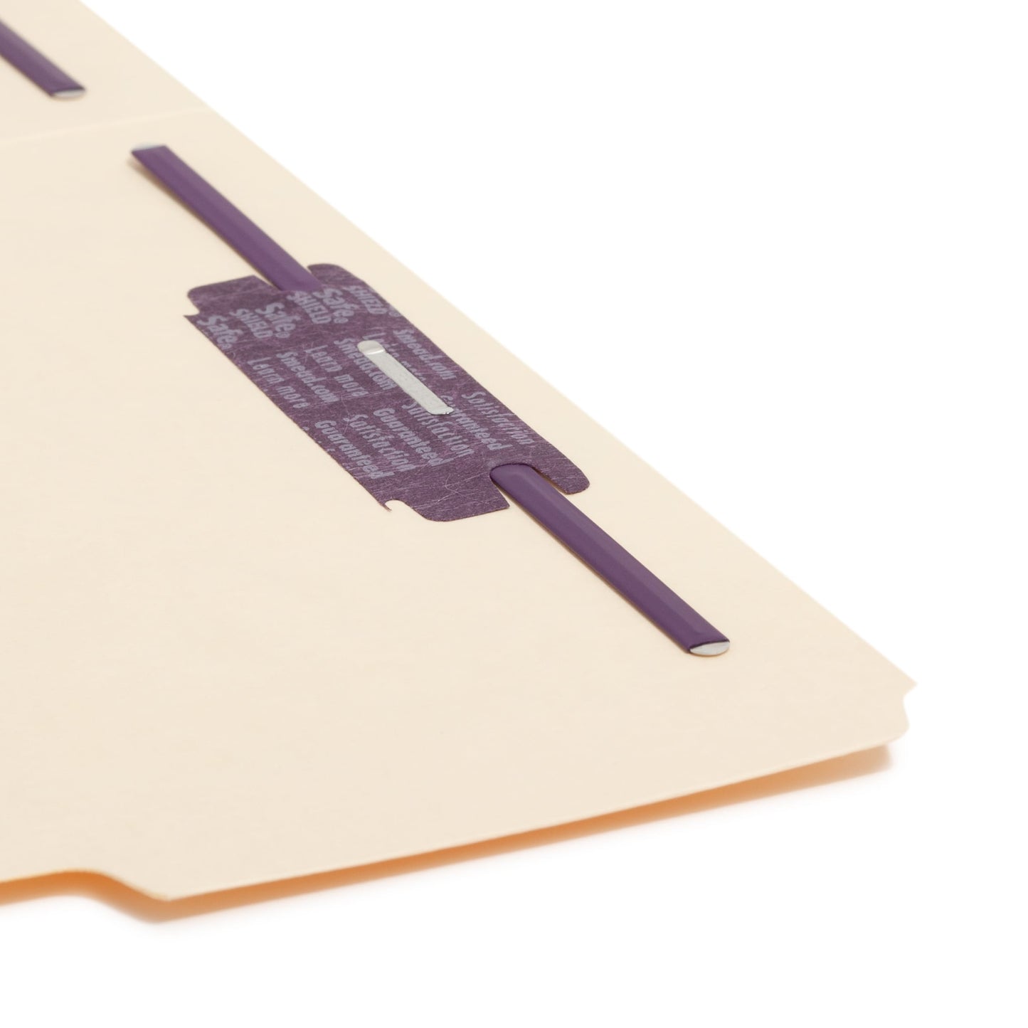 SafeSHIELD® Reinforced Tab Fastener File Folders, Manila Color, Letter Size, Set of 50, 086486145558