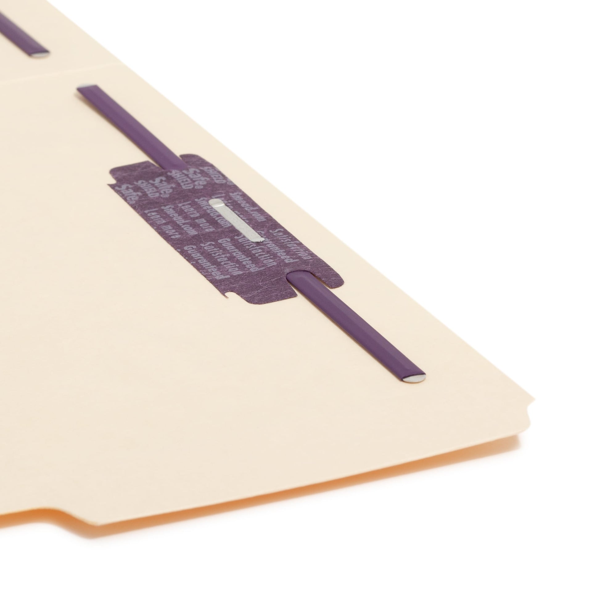 SafeSHIELD® Reinforced Tab Fastener File Folders, Manila Color, Letter Size, Set of 50, 086486145558