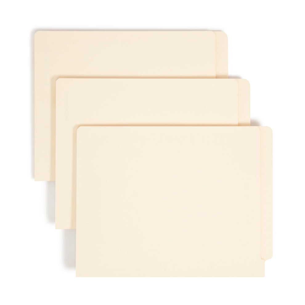 End Tab Fastener Folders with Shelf-Master Reinforced Tab, Straight-Cut ...