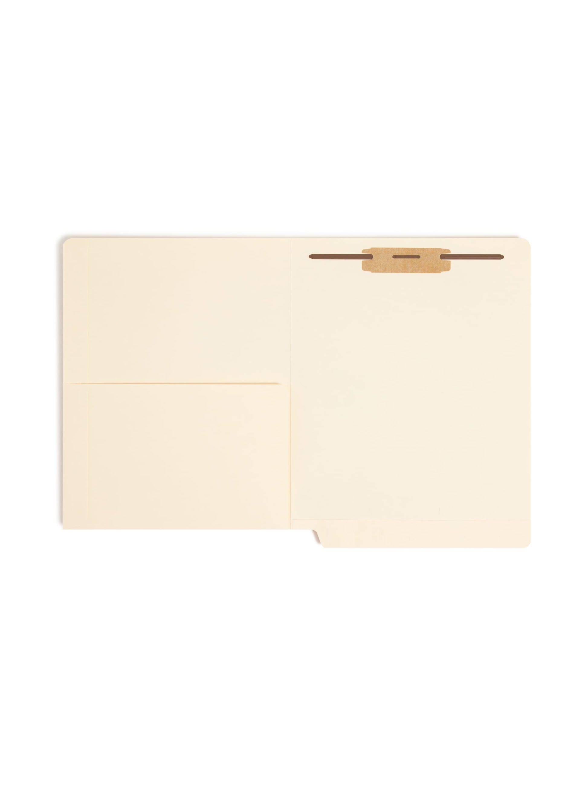 Shelf-Master® Reinforced End Tab Fastener File Folder with Full Pocket, Manila Color, Letter Size, 