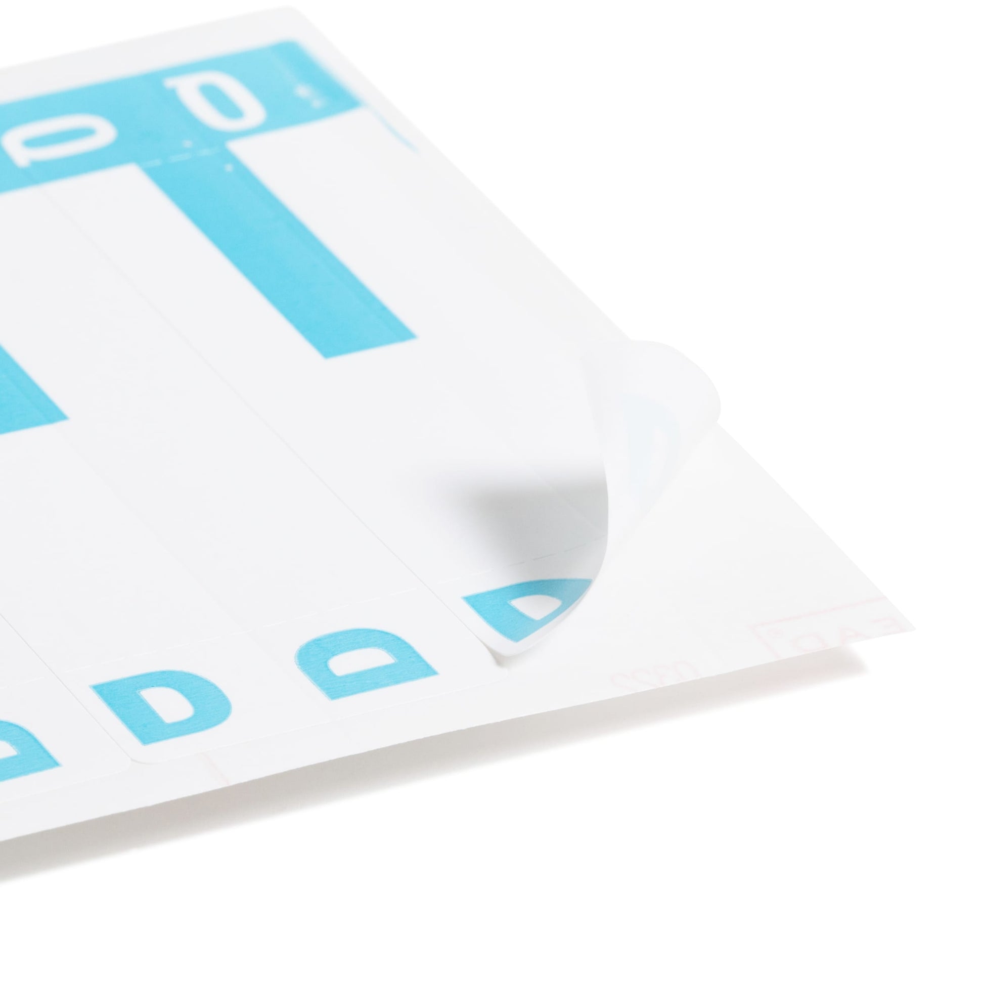 AlphaZ® NCC Color-Coded Name Labels - Sheets, Light Blue Color, 3-5/8" X 1-5/32" Size, Set of 100, 086486671552