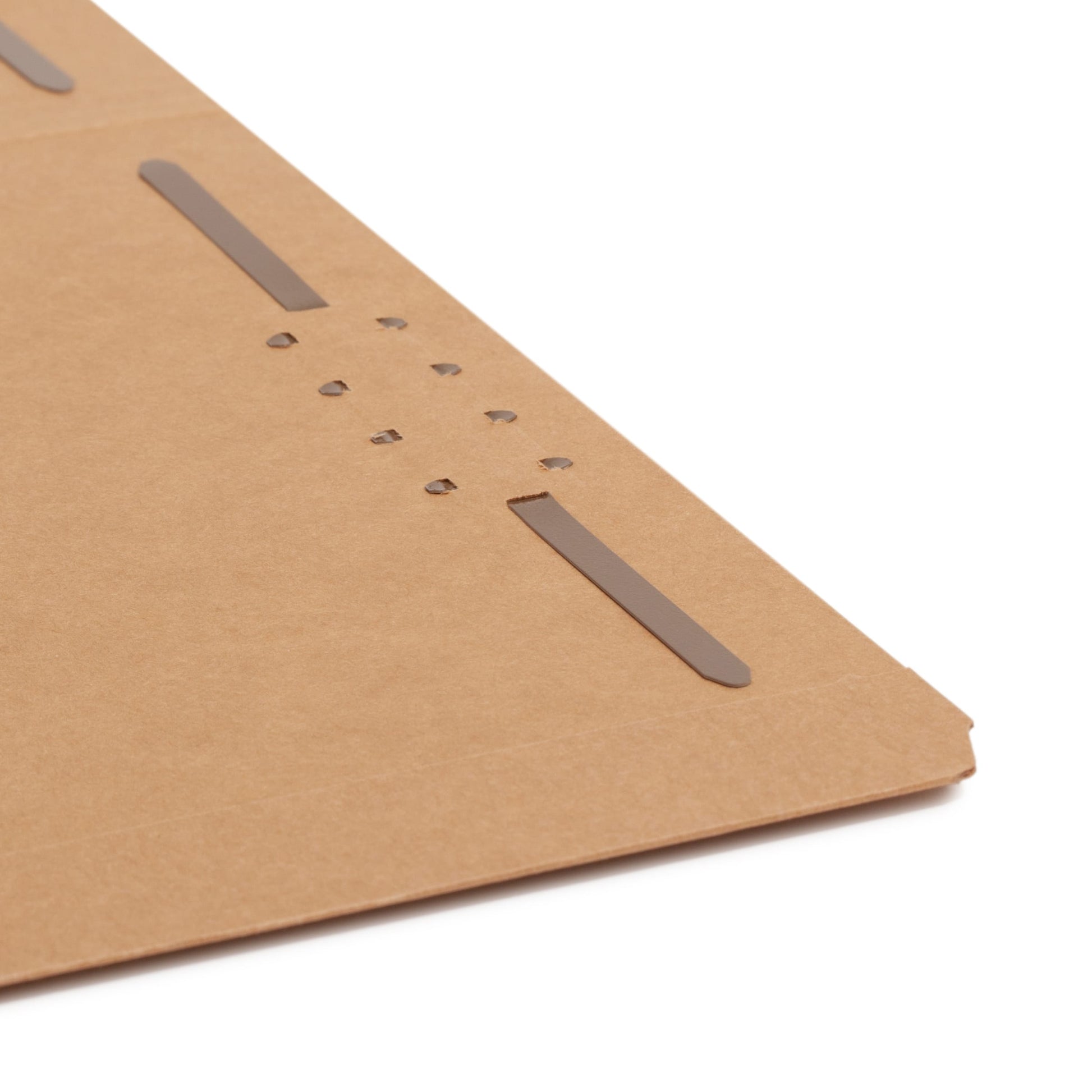 Reinforced Tab Fastener File Folders, Straight-Cut Tab, 2 Fasteners, Kraft Color, Letter Size, Set of 50, 086486148139