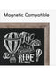 Rustic Frame Magnetic Chalkboard, Brown, Black, 23" x 17", 2 x 1.5, Black, 23" X 17" Size, Set of 1, 843463145501