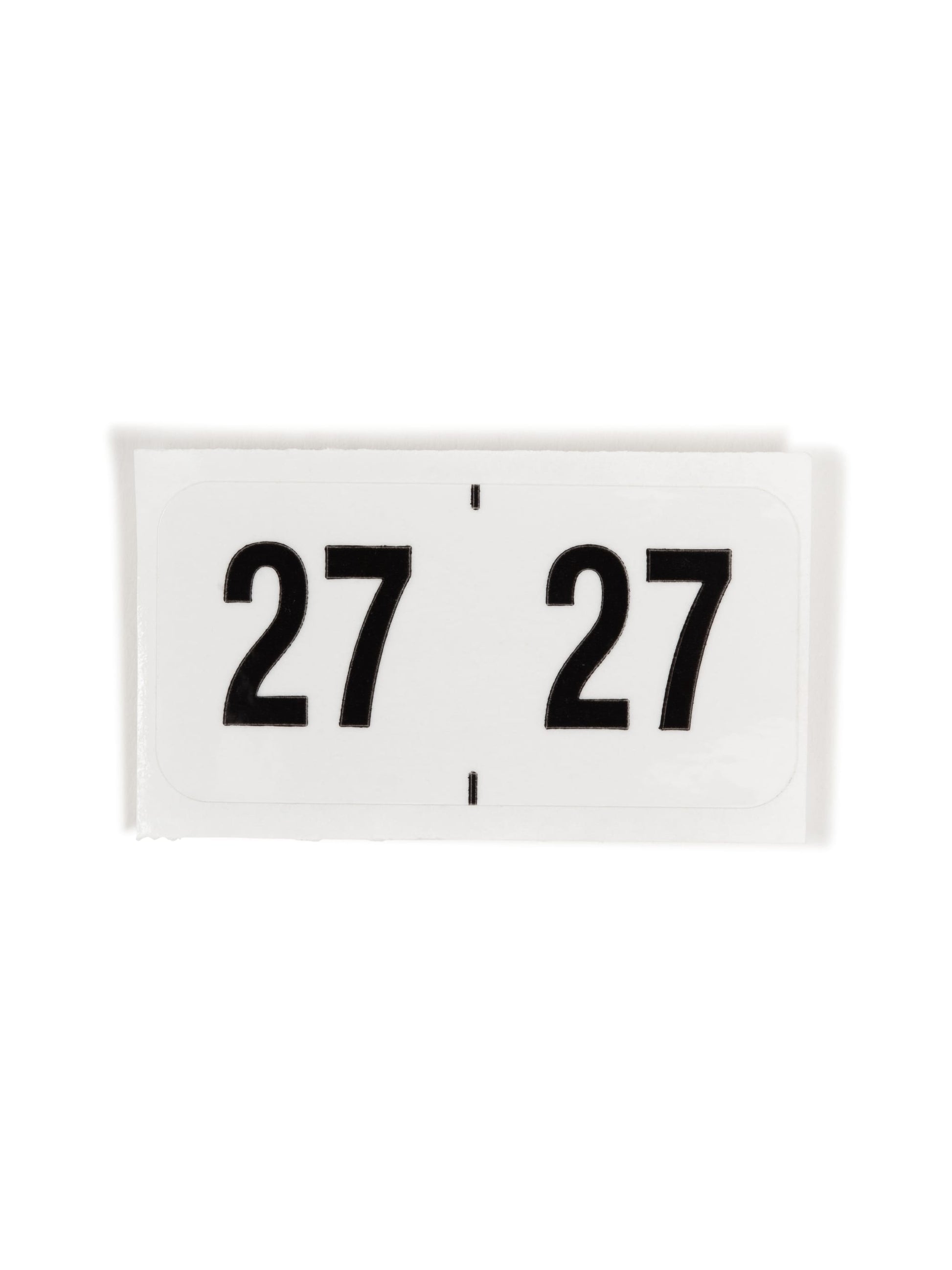 ETYJ Color-Coded Year Labels, White Color, 1-1/2" X 3/4" Size, Set of 500, 086486683272