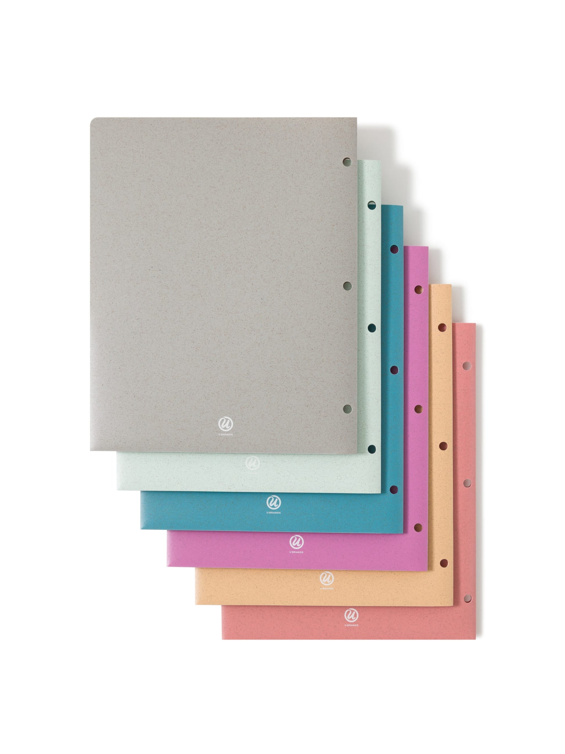 2 Pocket U-Eco Poly Folder, U-Eco, 0.4" Expansion, 2 Pockets, Assorted Colors, Assorted Colors, Set of 12, 843463166001