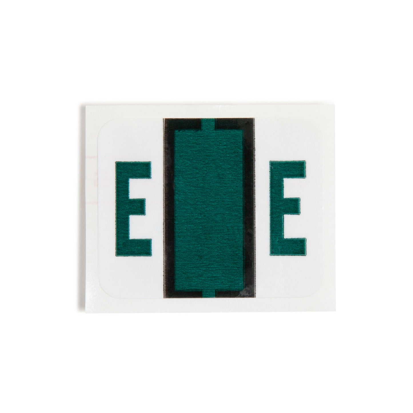 BCCR Bar Style Color-Coded Alphabetic Labels, A-Z Rolls, Dark Green Color, 1-1/4" X 1" Size, Set of 50, 086486670753