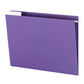 Standard Hanging File Folders with 1/5-Cut Tabs, Purple Color, Letter Size, Set of 25, 086486640725