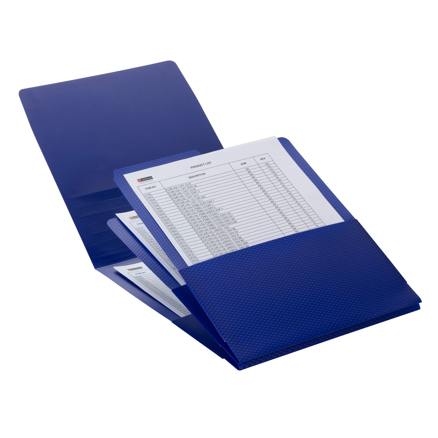 Organized Up® Poly Stackit® Organizers, Dark Blue Color, Letter Size, Set of 2, 086486870061