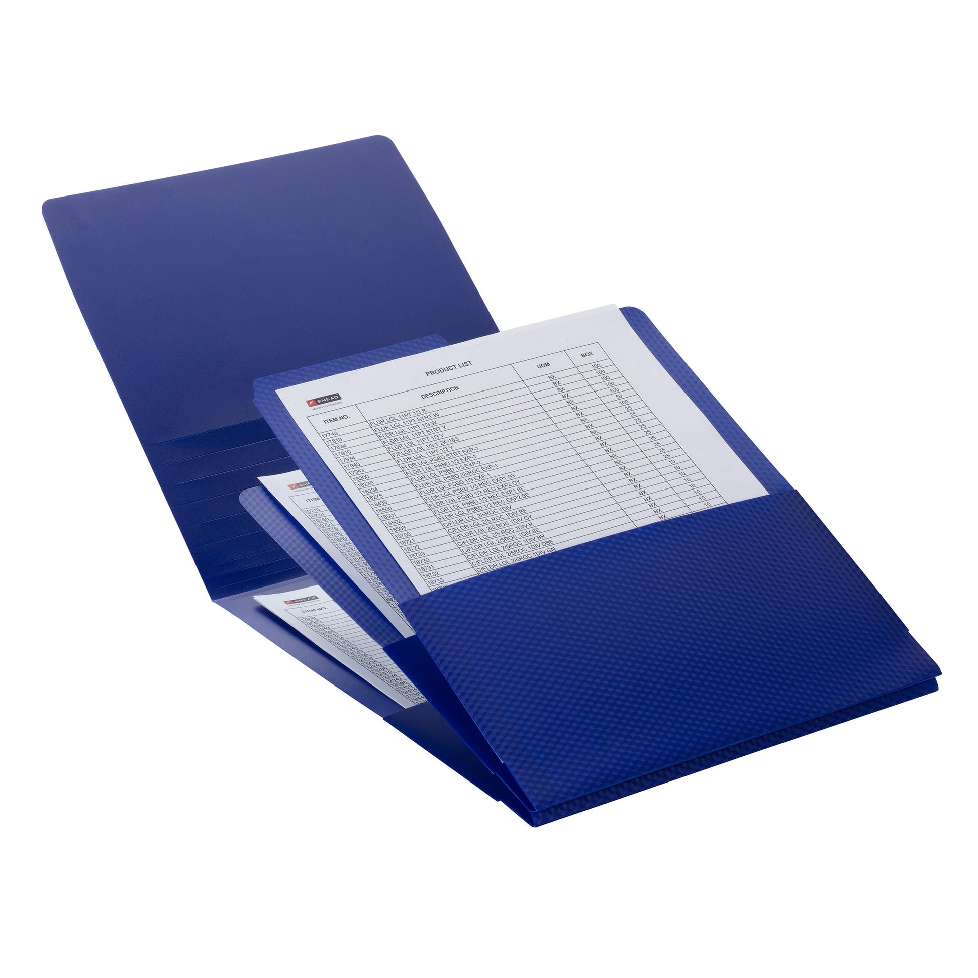 Organized Up® Poly Stackit® Organizers, Dark Blue Color, Letter Size, Set of 2, 086486870061