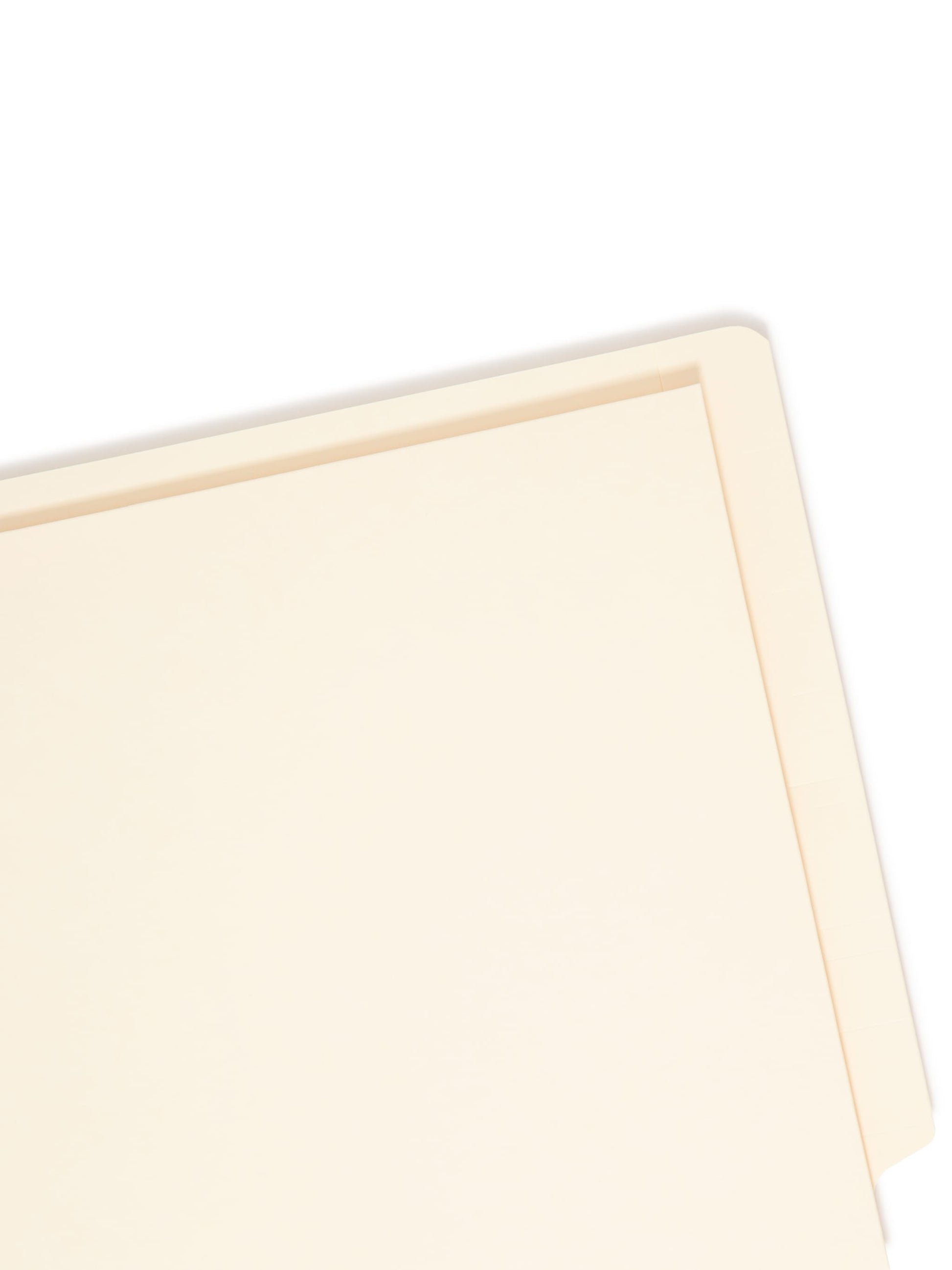 Shelf-Master® Reinforced End Tab Fastener File Folder with Full Pocket, Manila Color, Letter Size, 