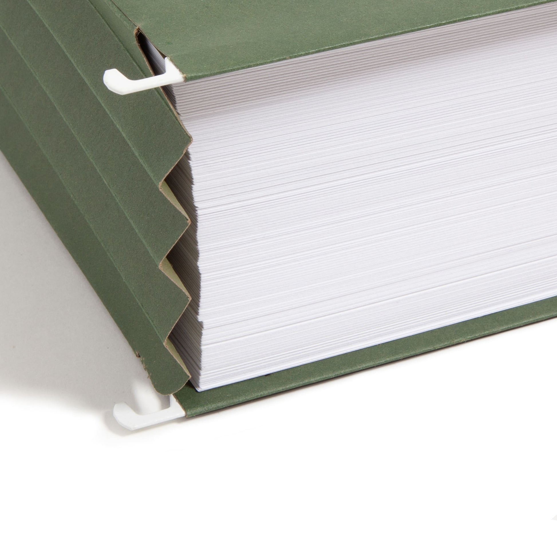 Hanging File Pockets, 3.5" Expansion, Standard Green Color, Letter Size, Set of 10, 086486642200