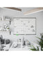 Aluminum PinIt Frame Dry Erase Calendar Board, Pinit Frame, Silver, White, 47" x 35", 4 x 3, White, 47" X 35" Size, Set of 1, 817894029037